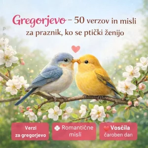 Gregorjevo – 50 verzov in misli za praznik, ko se ptički ženijo
