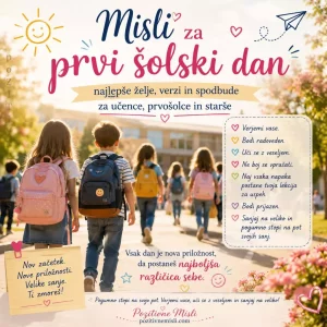 Prvi šolski dan – najlepše misli, verzi, želje za pogumen začetek
